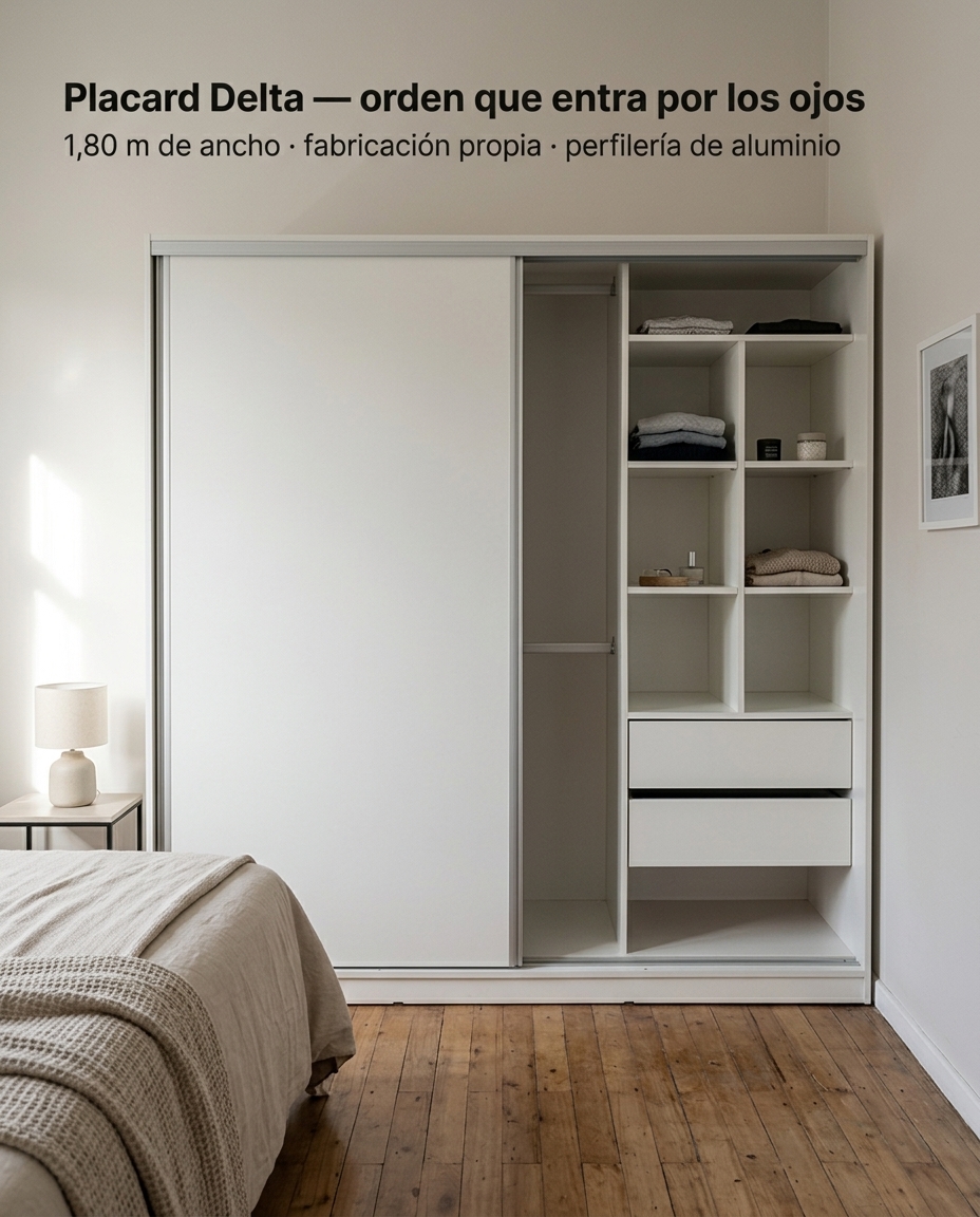 Placard Delta — orden que entra por los ojos