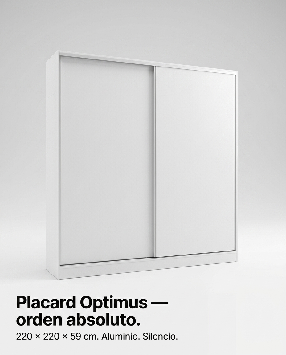 Placard Optimus — orden absoluto.
