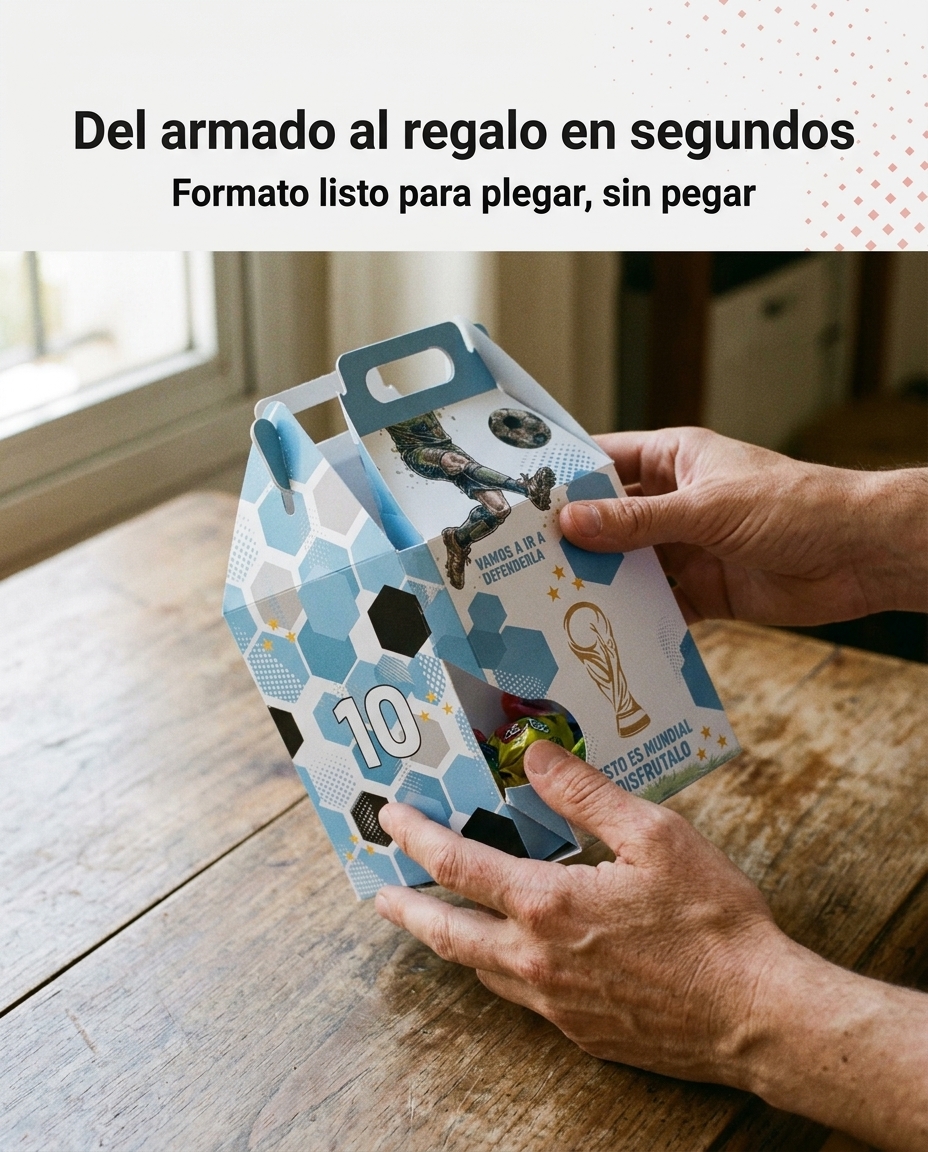 Armado y uso de la Cajita Feliz Línea Mundial