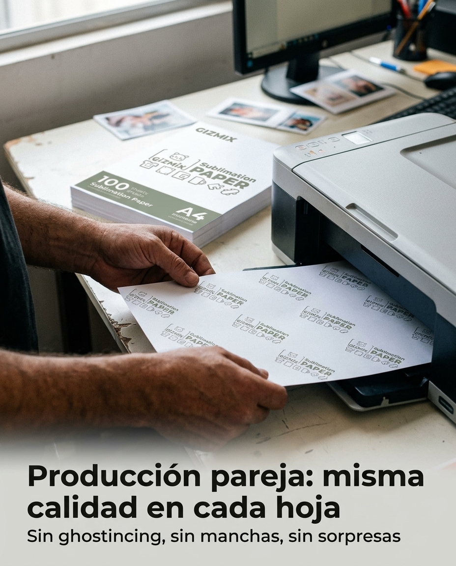 Producción pareja: misma calidad en cada hoja