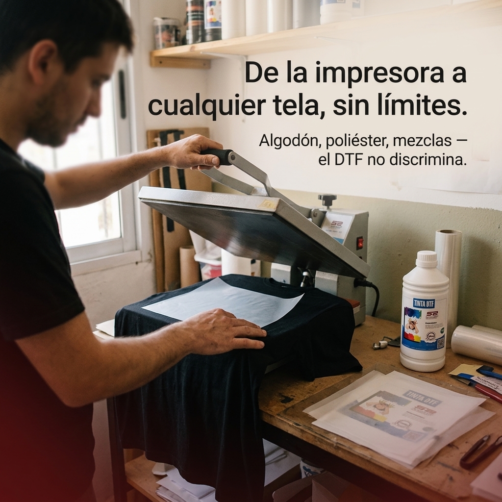 De la impresora a cualquier tela, sin límites.