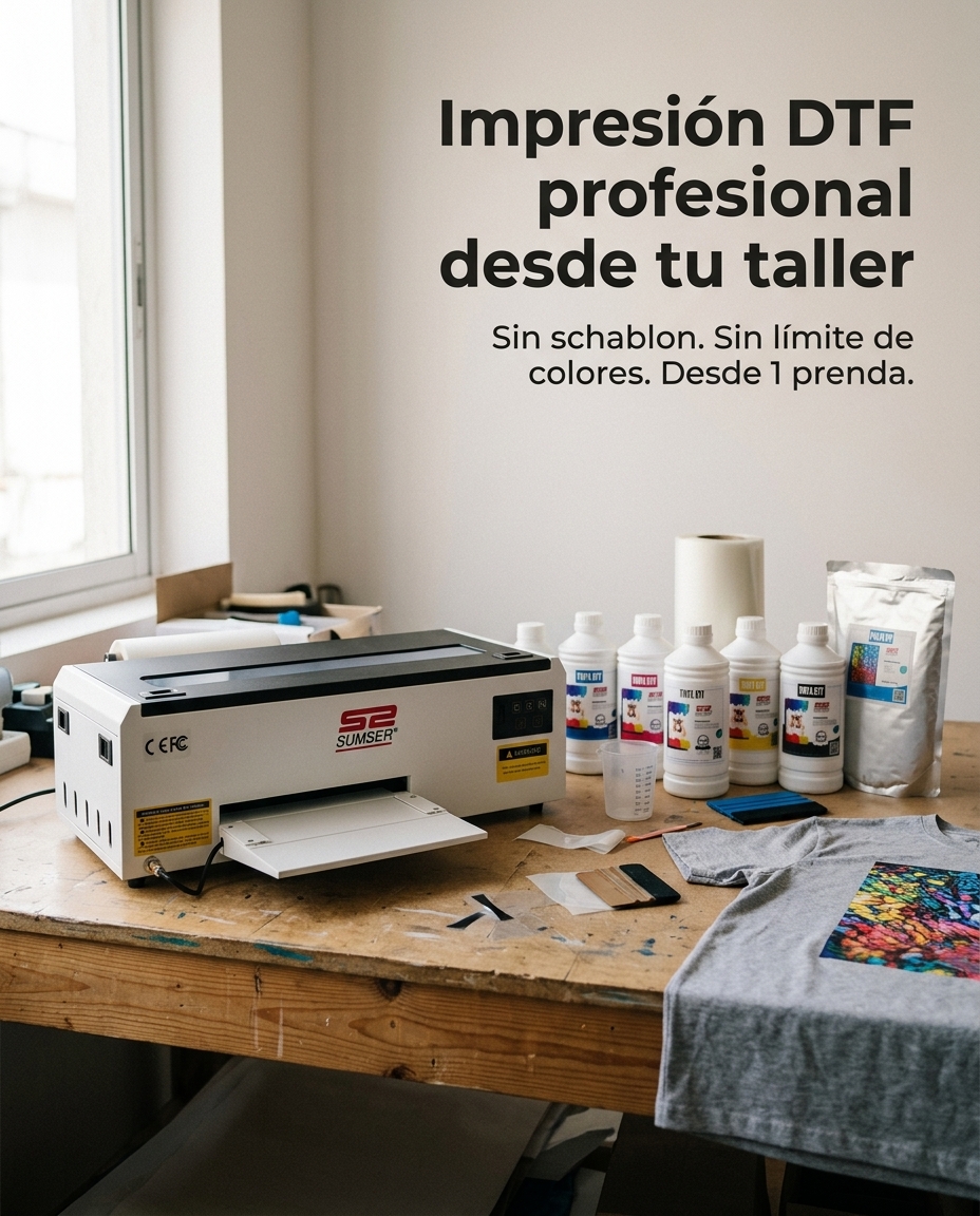 Impresión DTF profesional desde tu taller