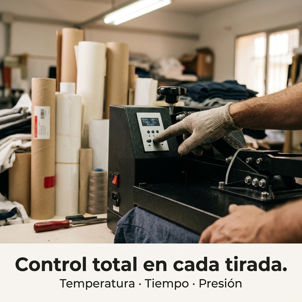 Control total en cada tirada: temperatura, tiempo y presión