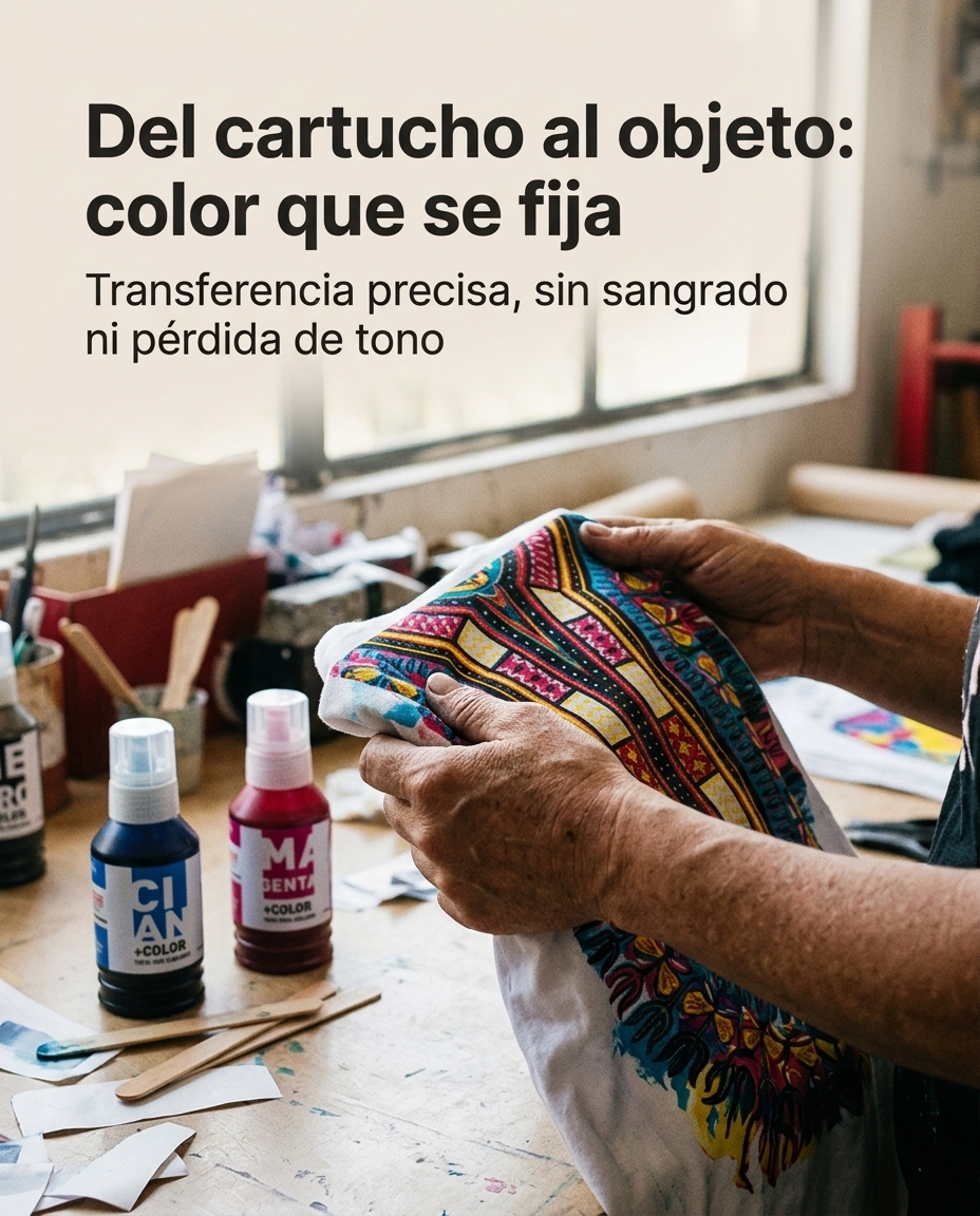Del cartucho al objeto: color que se fija