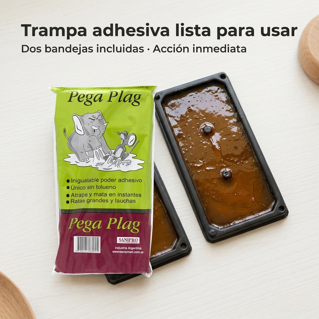 Trampa adhesiva lista para usar