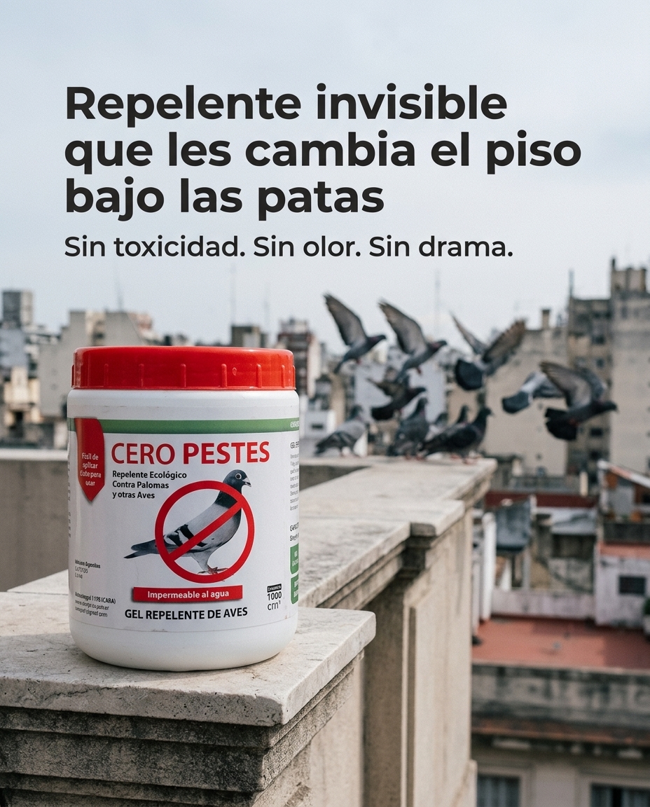 Repelente invisible que les cambia el piso bajo las patas