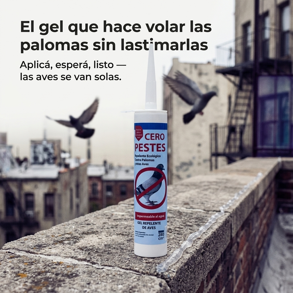 El gel que hace volar las palomas sin lastimarlas