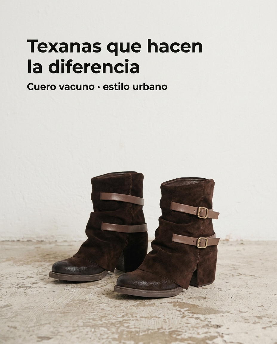 Texanas Bless de cuero vacuno