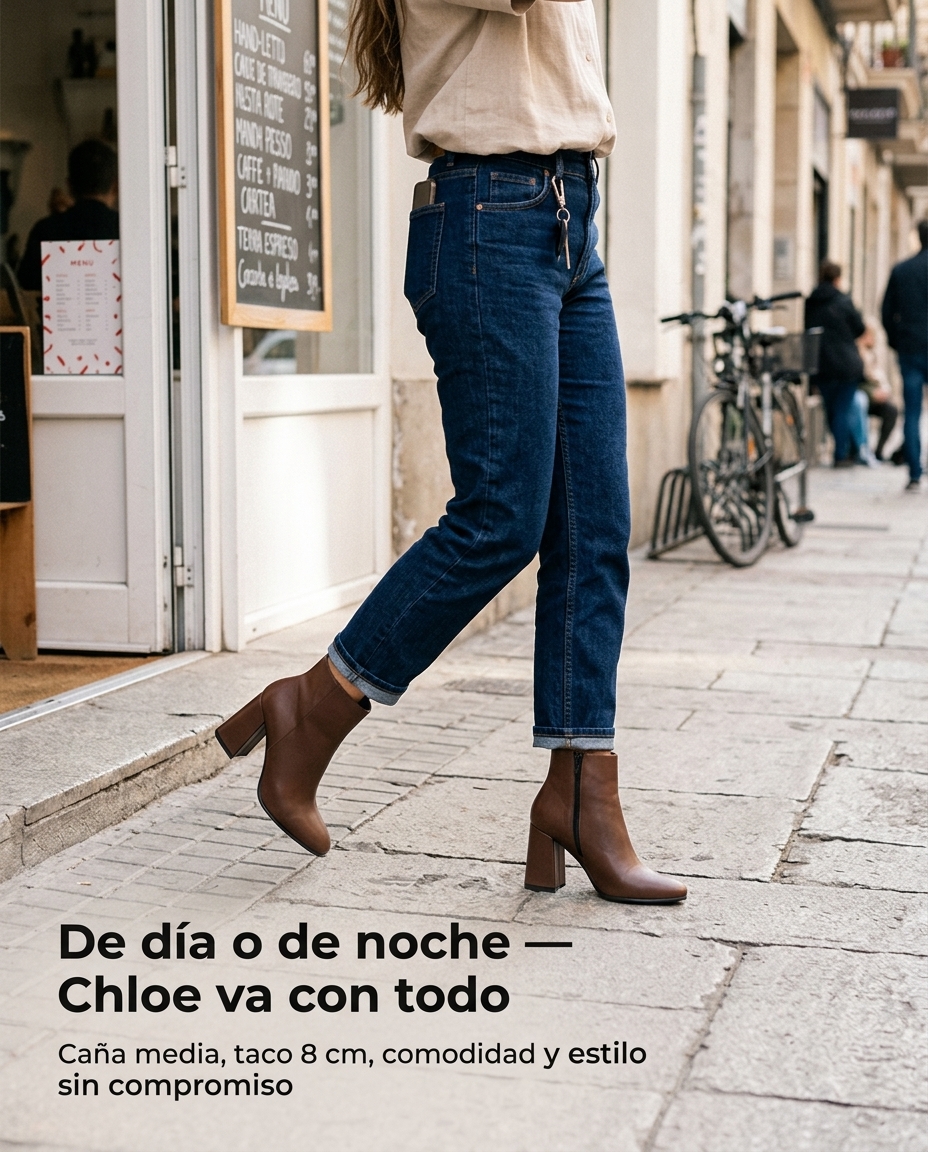 Botas Chloe combinadas en un look