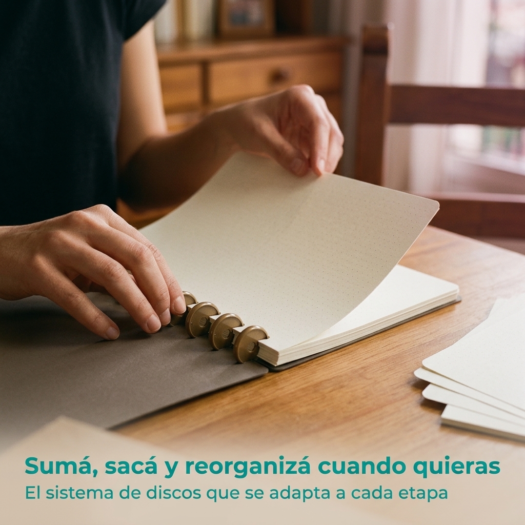 Sistema de discos y accesorios del cuaderno Loop Creativo