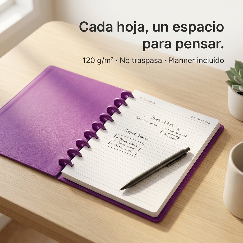 En acción: escribís, planificás, reorganizás.