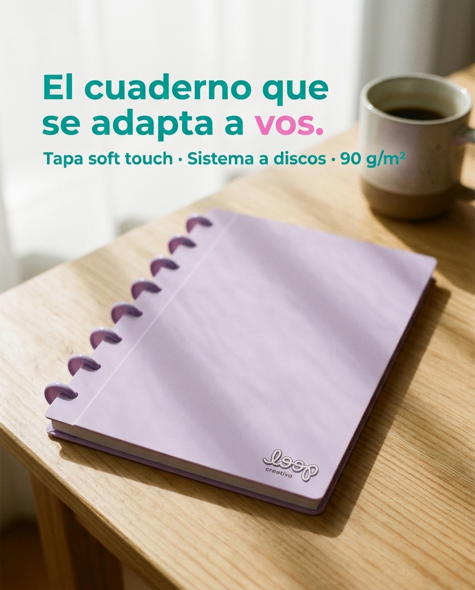 Cuaderno A5 Loop Creativo con sistema a discos