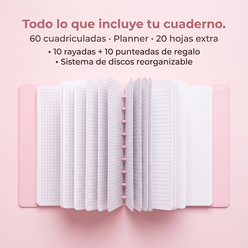 Todo lo que incluye tu cuaderno.