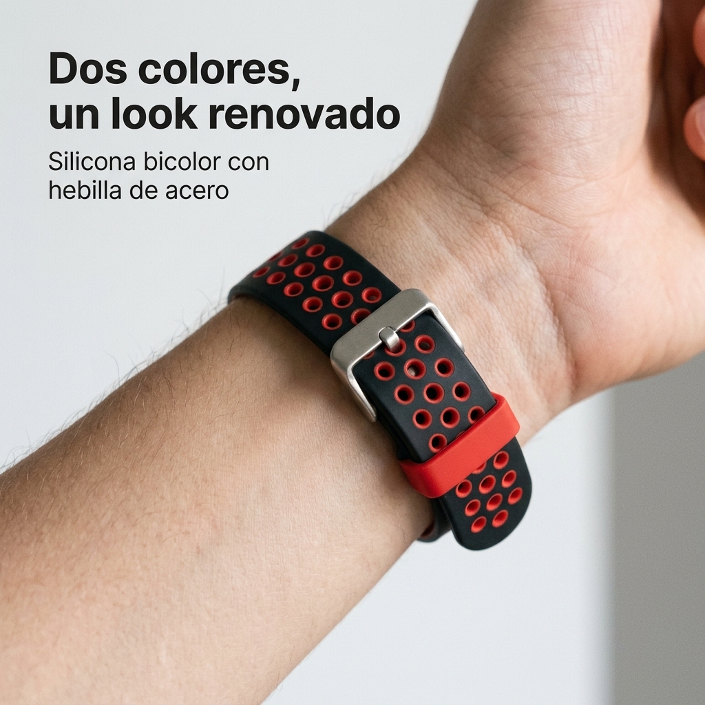 Malla bicolor para Xiaomi Smart Band 8, 9 y 10