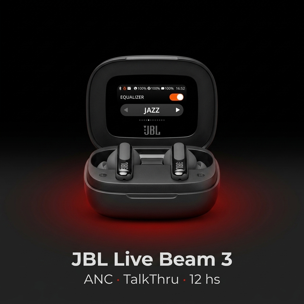 JBL Live Beam 3 &mdash; Sonido sin compromiso.
