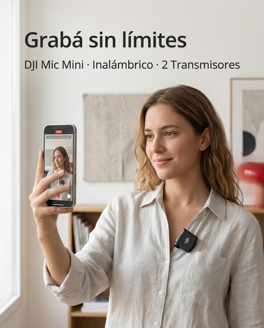 Grabá en movimiento, sin perder una sílaba.