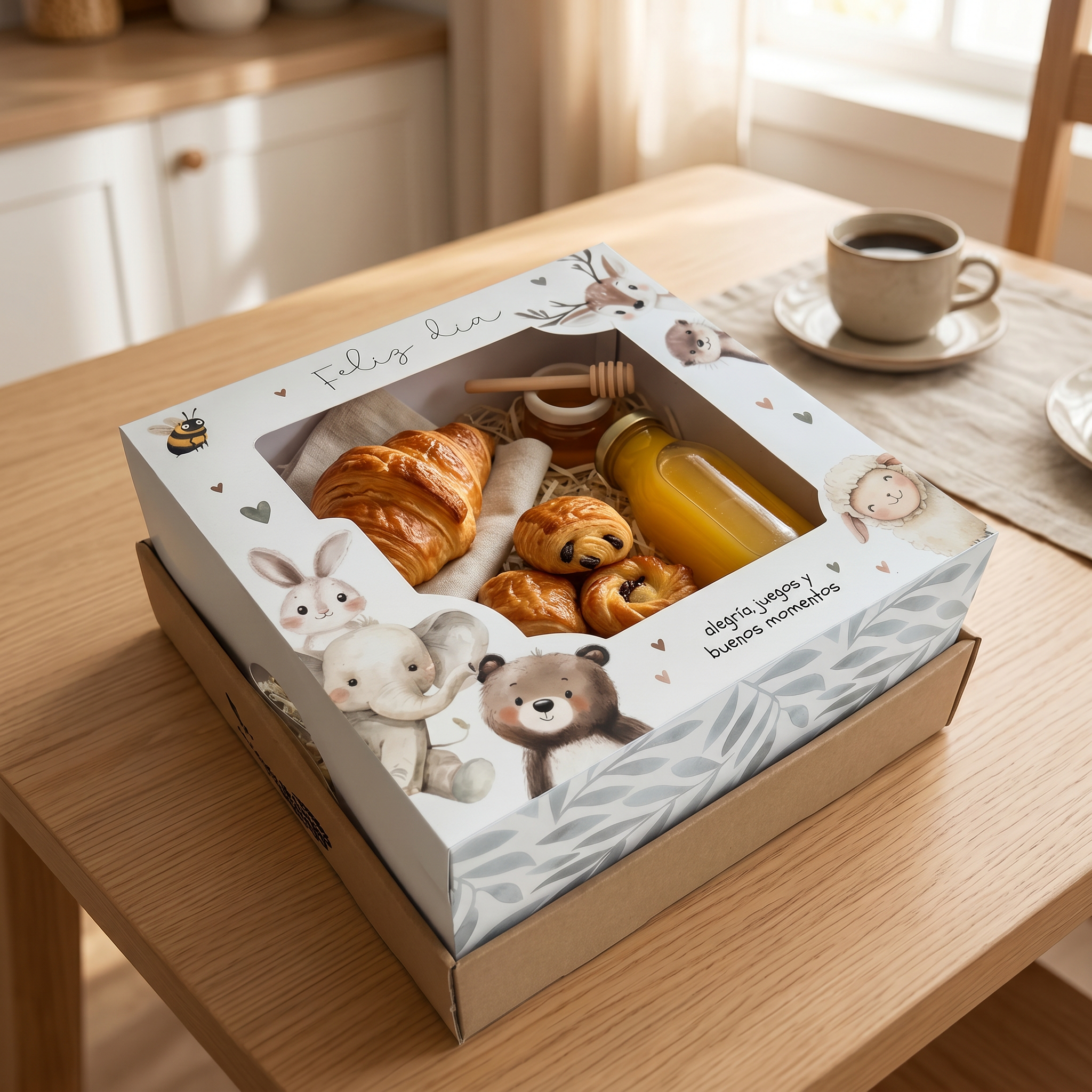 Bandeja desayuno L&iacute;nea Bosque con visor