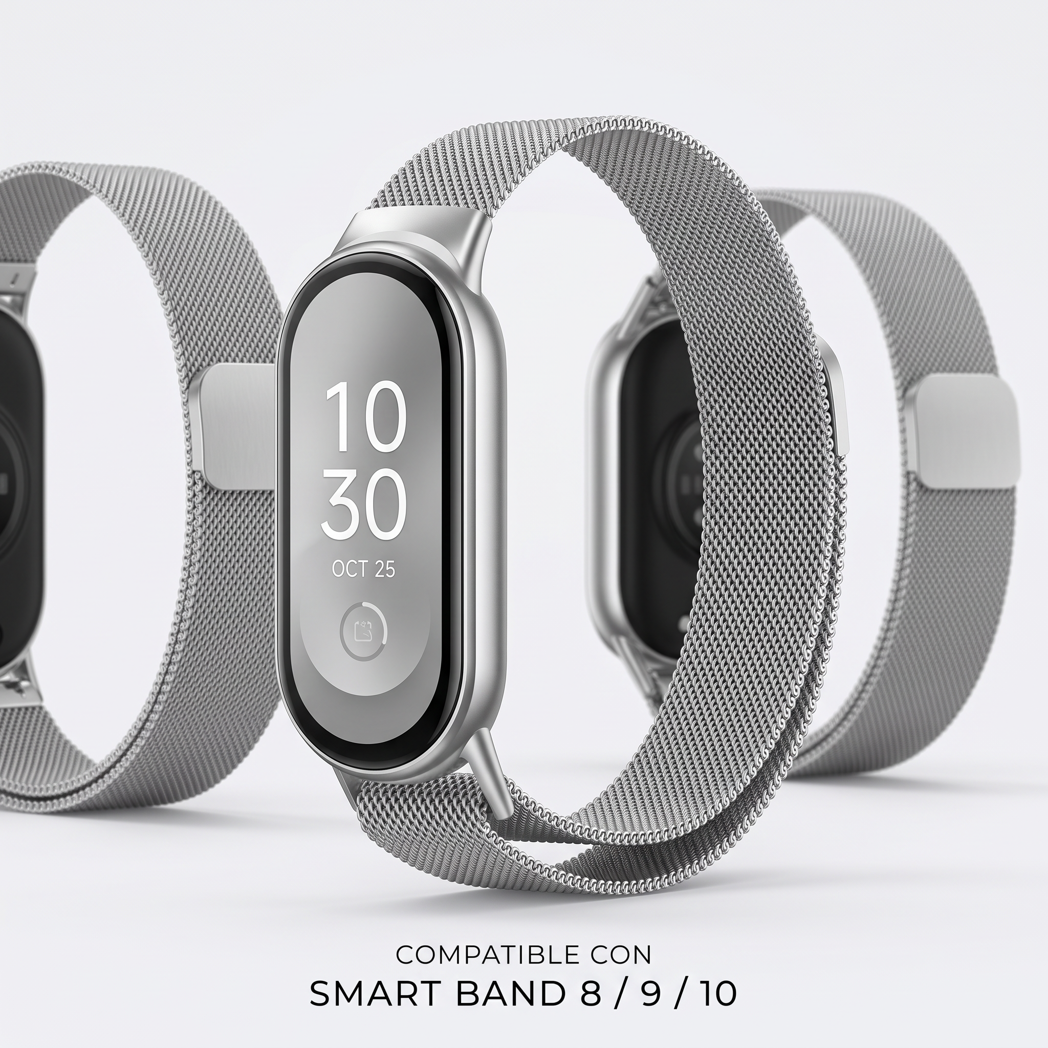 Malla metálica Miaband para Smart Band 8, 9 y 10
